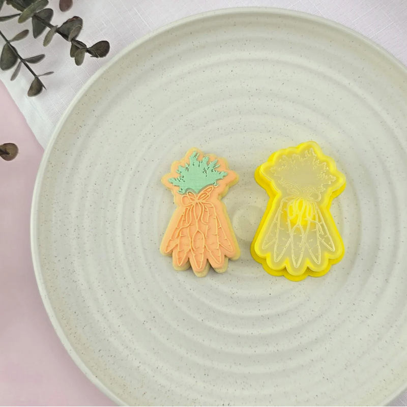 CCC Cutter & Debosser Set Mini Carrot Bunch