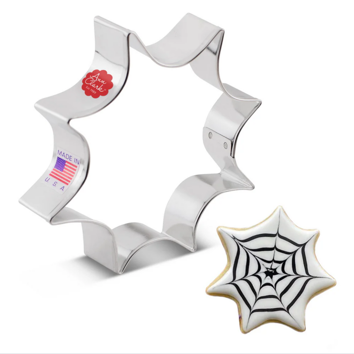 Spider Web Cookie Cutter 4.25”