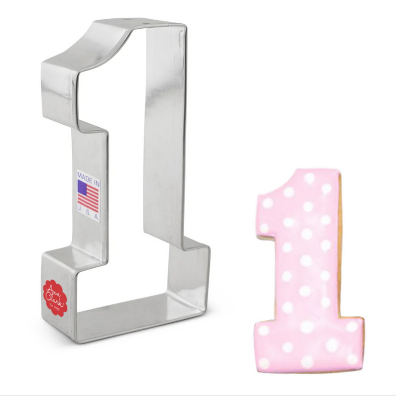 Cookie Cutter Large Number 1