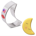 Cookie Cutter Crescent Moon 3”