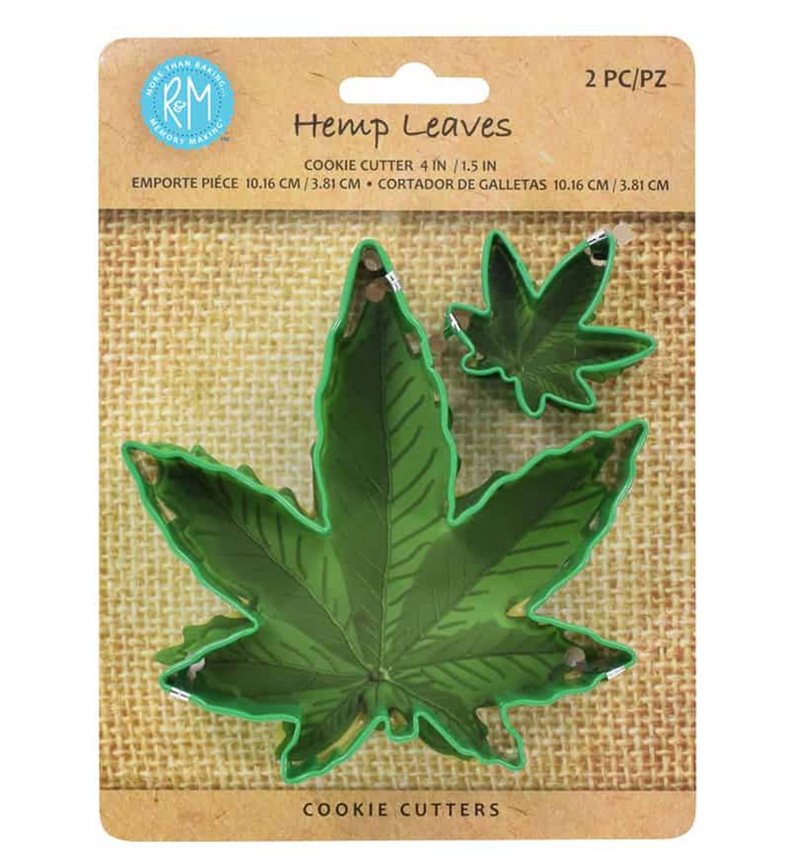 Cookie Cutter Hemp Leaves Cutter Carded