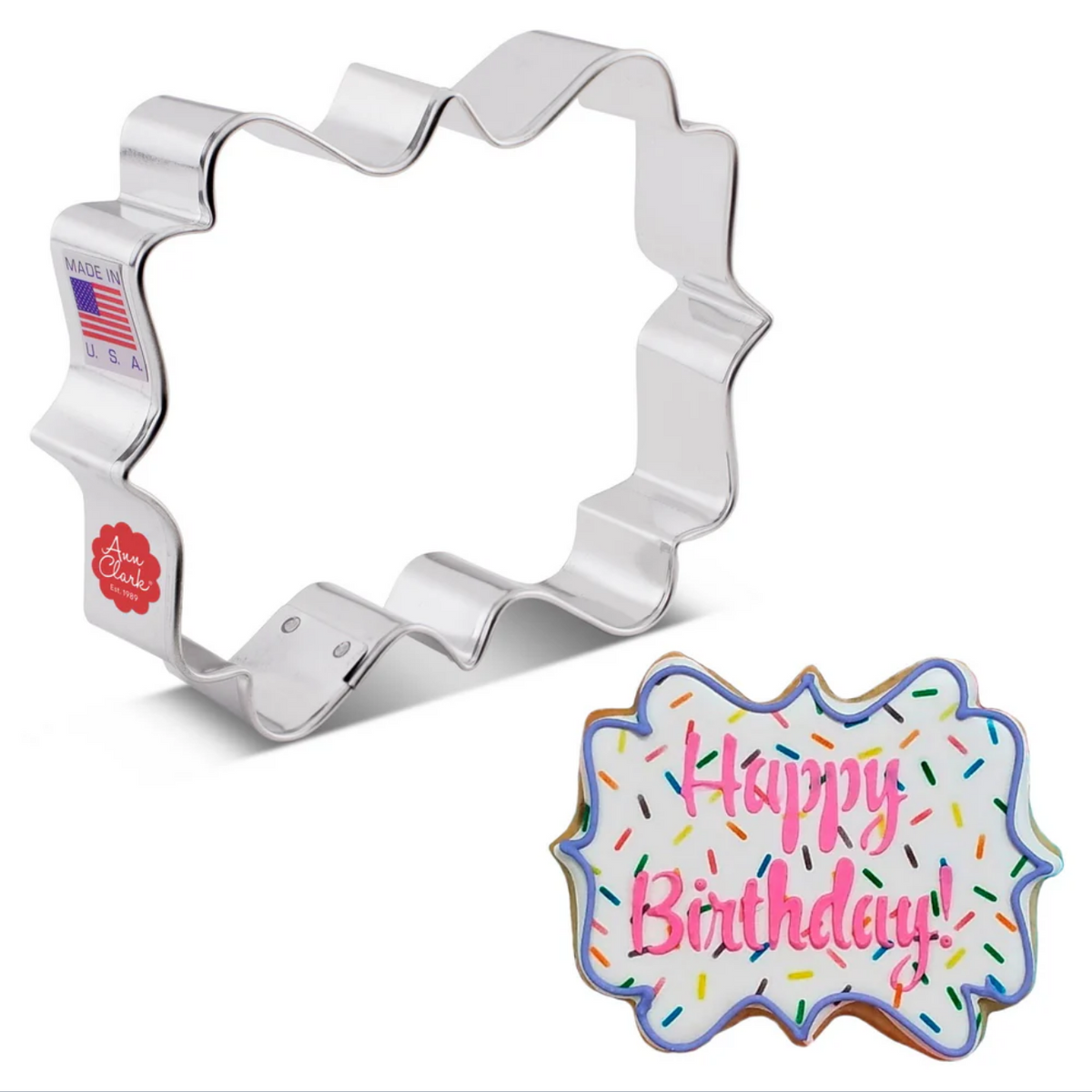 Cookie Cutter Square Plaque 4"