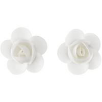 Wilton White Rose Wafer Icing Decorations, 0.35 oz. (10 Pieces)*