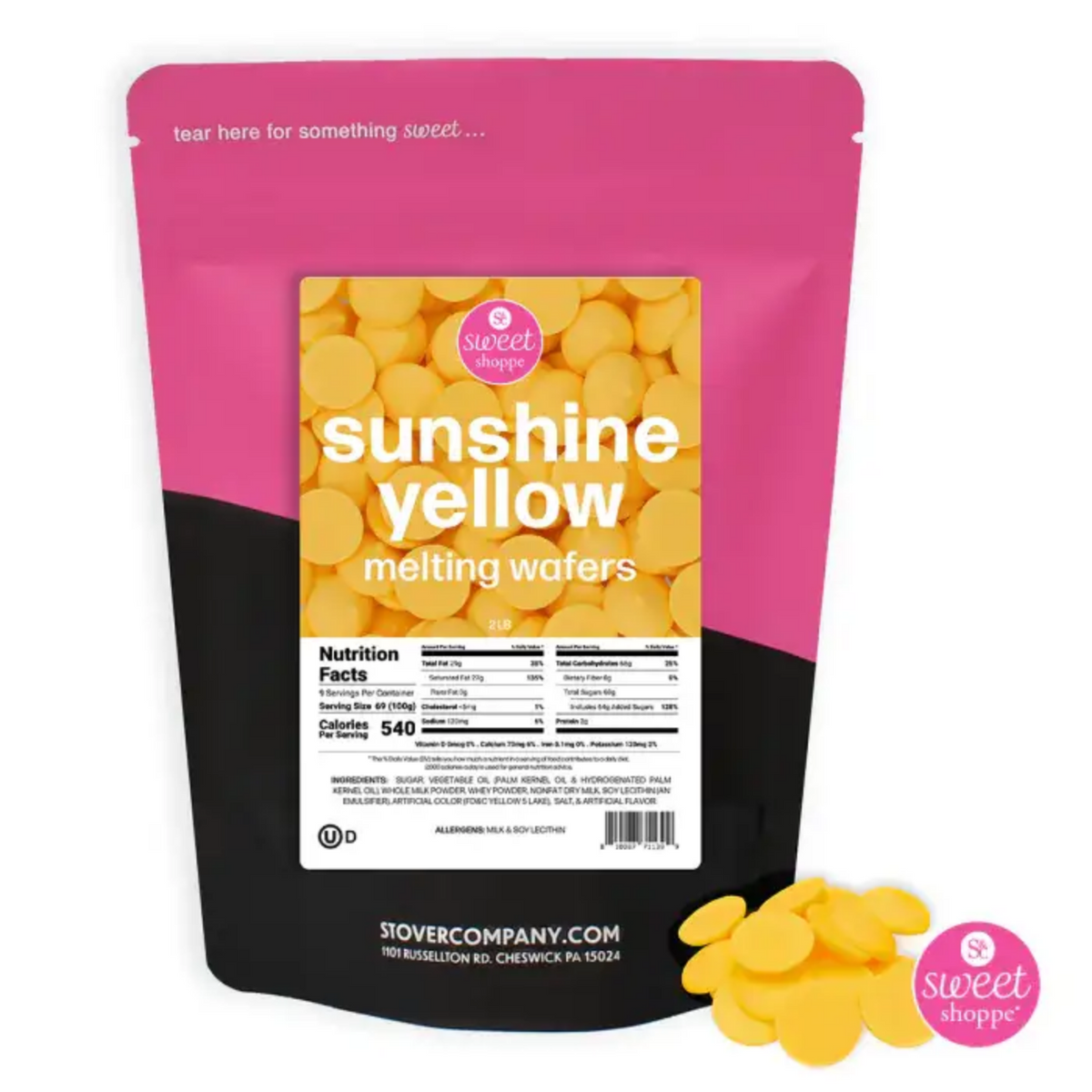 Sweet Shoppe Sunshine Yellow Melting Wafers 12 oz
