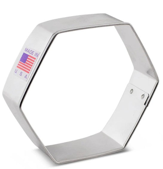 Cookie Cutter Hexagon 3"