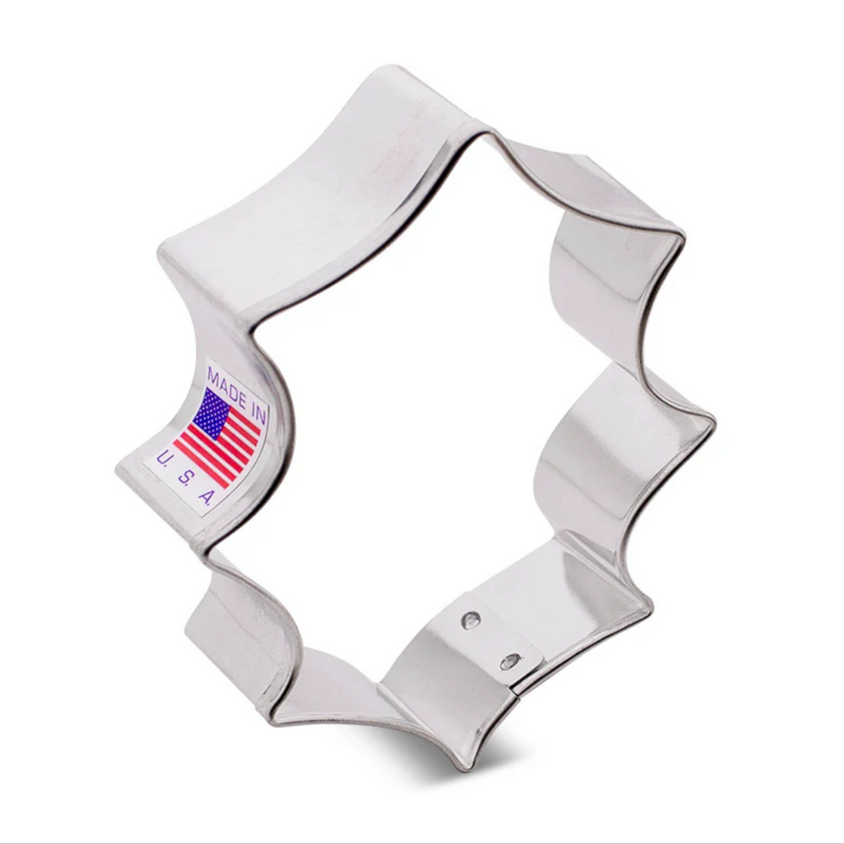 Cookie Cutter Holly Leaf 3”