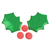 Cookie Cutter Holly Leaf 3”