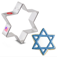 Cookie Cutter Star of David 3.5”
