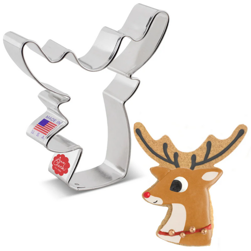 Cookie Cutter Deer Head 4"