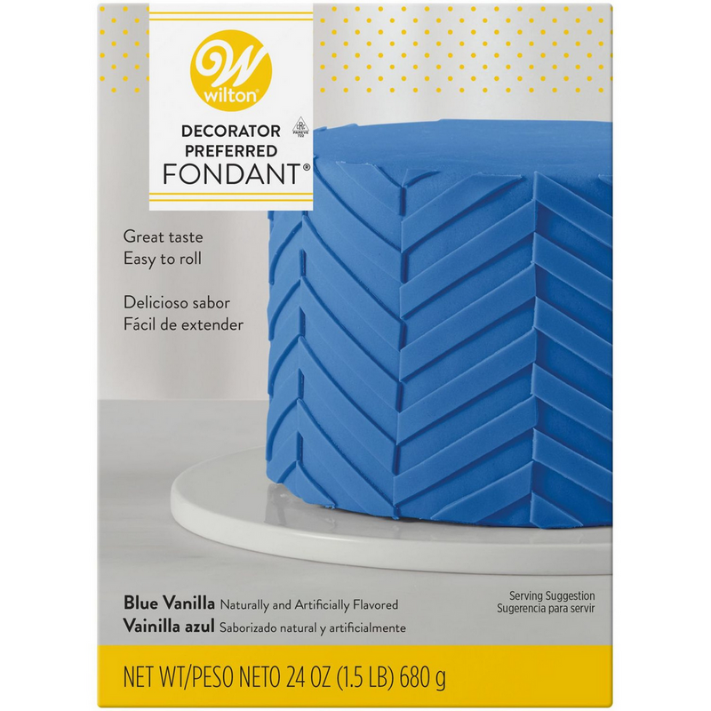 Wilton Decorator Preferred Blue Vanilla-Flavored Fondant, 24oz