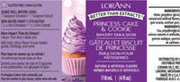 Princess Cake and Cookie Bakery Emulsion