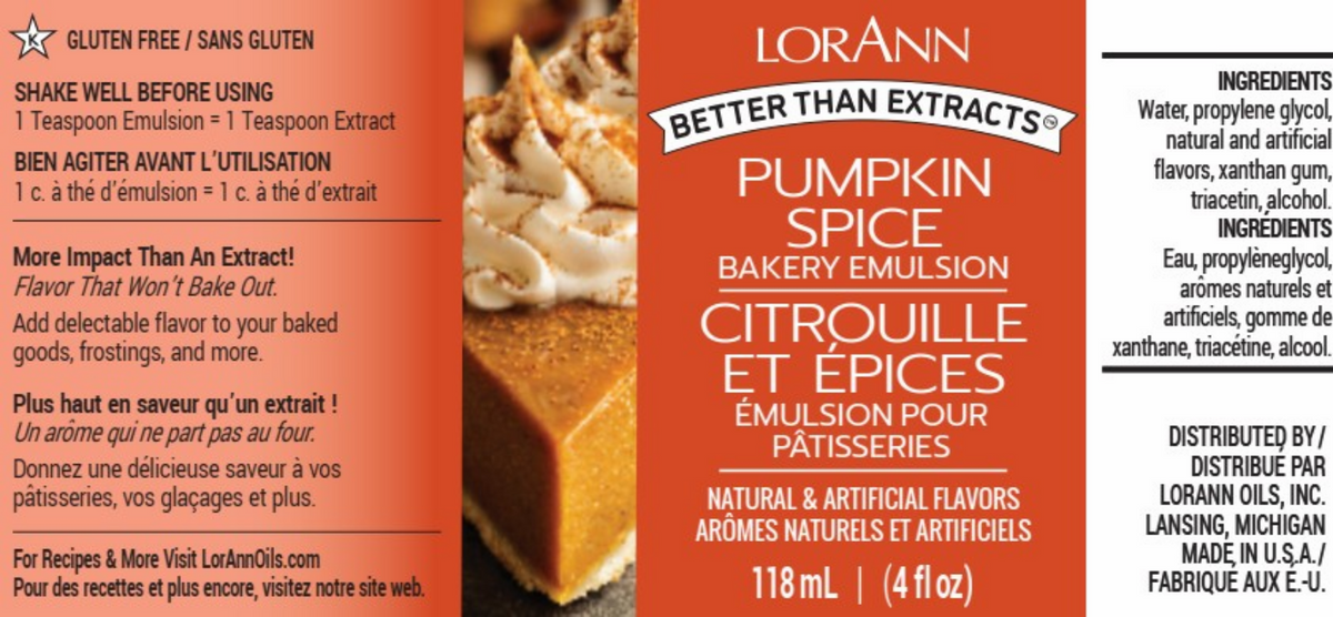 Pumpkin Spice Bakery Emulsion