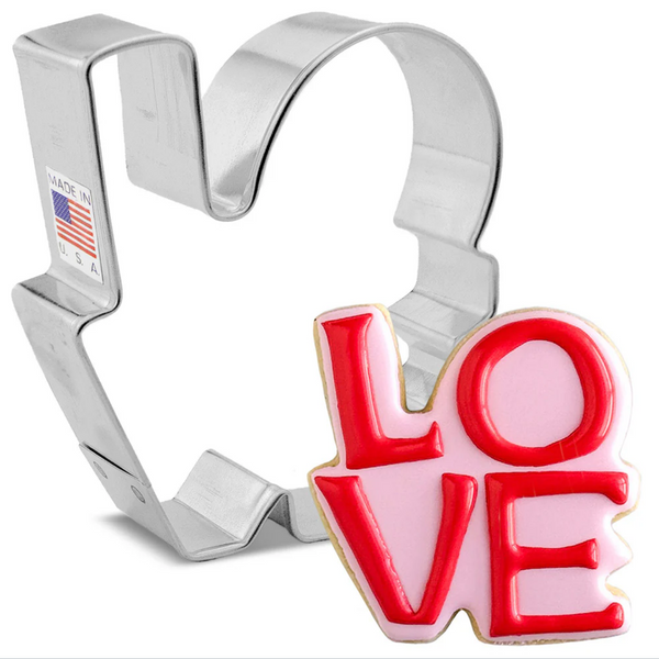 Cookie Cutter LOVE Word 3.25"