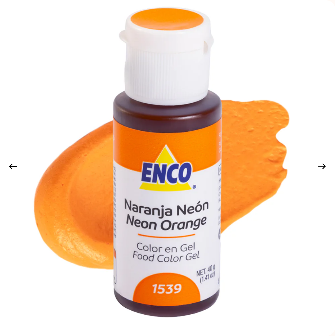ENCO Neon Orange Gel Coloring 1.4oz