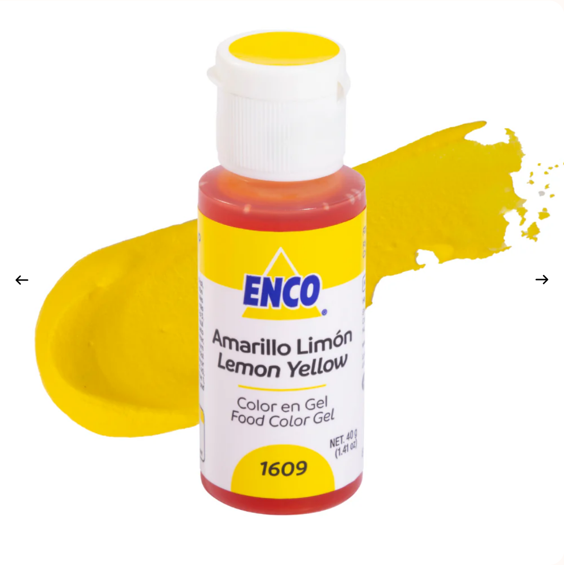 ENCO Lemon Yellow Gel Coloring 1.4oz