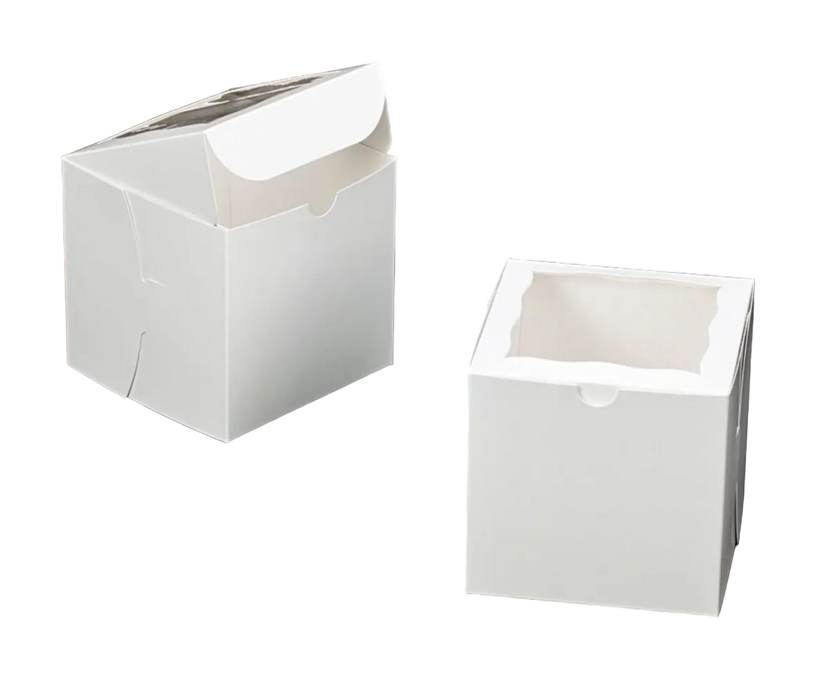 White Cake Box 6"