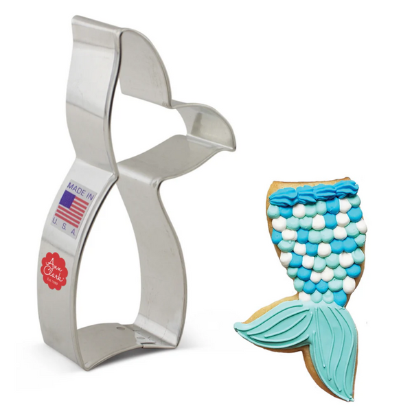 Cookie Cutter Mermaid Tail 4”