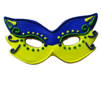 Cookie Cutter Mardi Gras Mask 4"