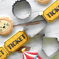 Cookie Cutter Ticket 3.75"