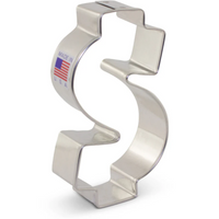 Cookie Cutter Dollar Sign 4"