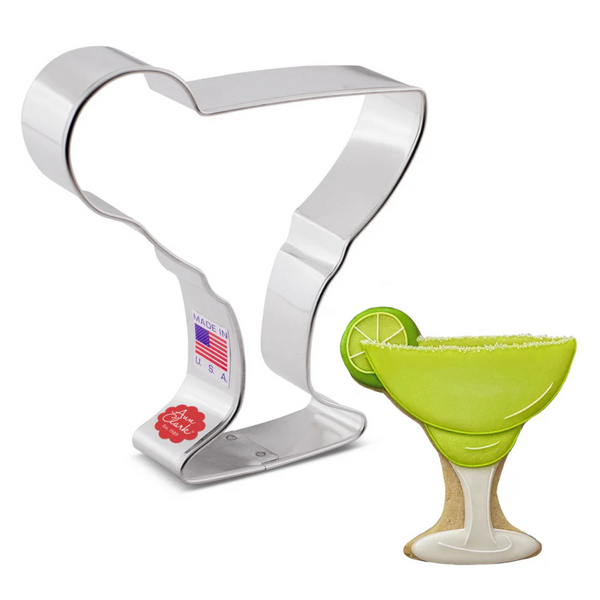 Cookie Cutter Margarita Glass with Lime 4"