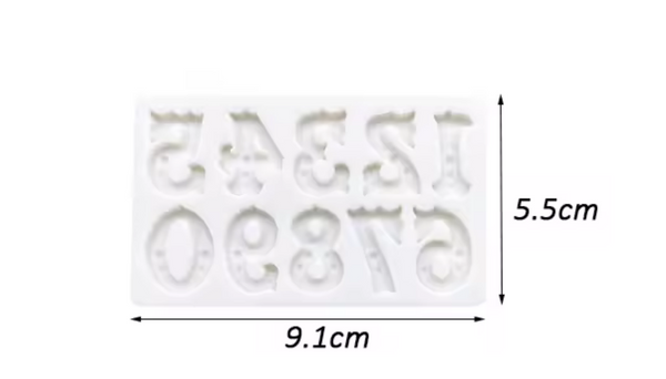 Silicone Mold Circus Numbers