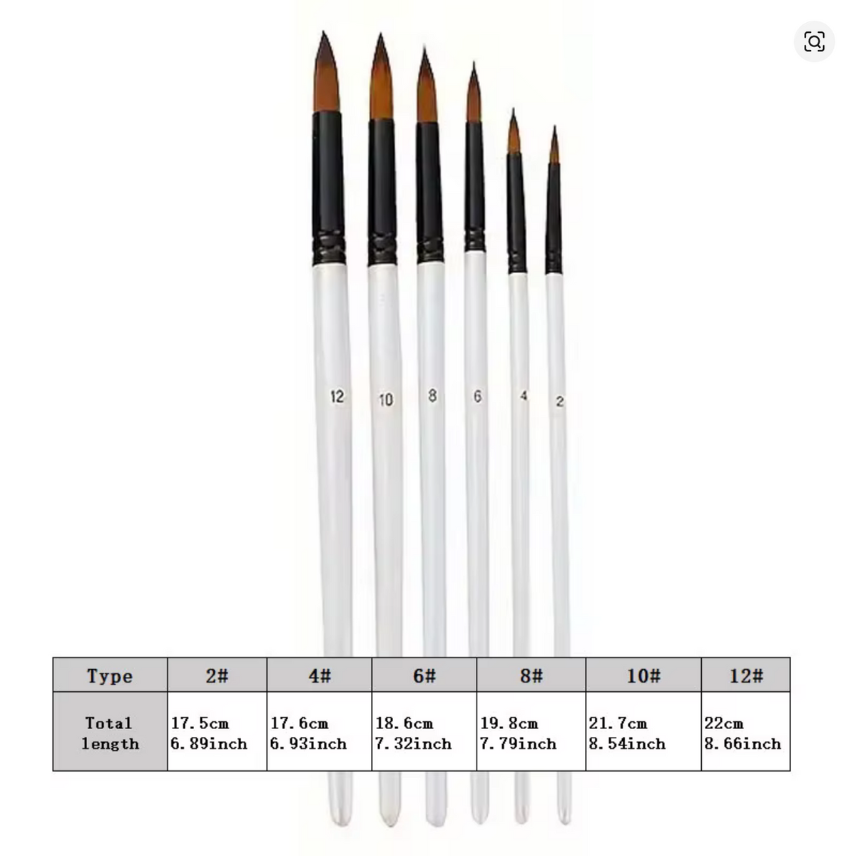 Pointed Round #4 Brush