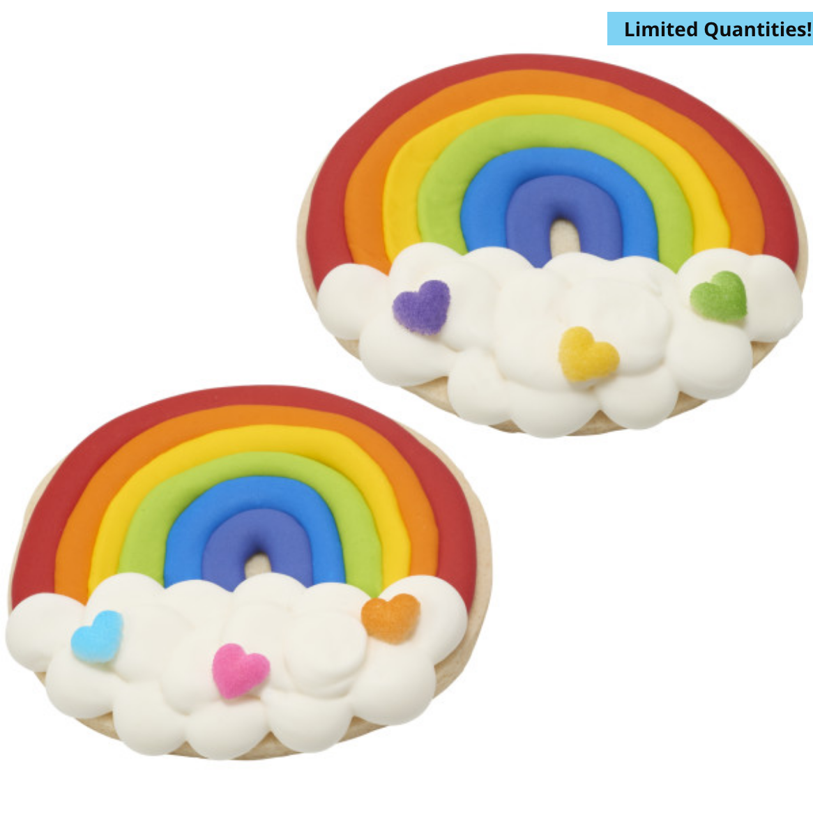 Dec On Rainbow Heart Charms Assortment 6pcs