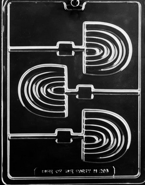 Chocolate Lollipop Mold Boho Rainbow