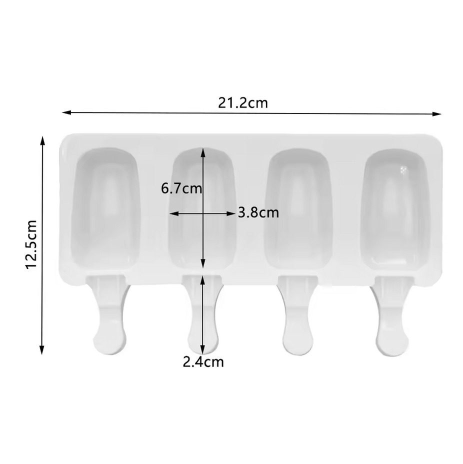 Silicone Mold Plain Mini Cakesicle Pop 4pcs