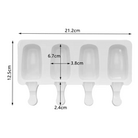 Silicone Mold Plain Mini Cakesicle Pop 4pcs