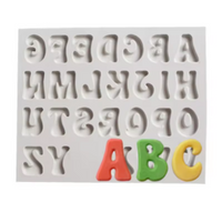 Silicone Mold Upper Case Groovy Letter