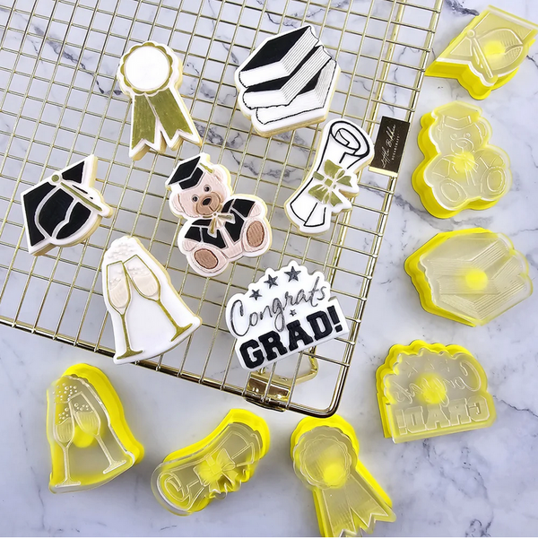 CCC Cutter & Debosser Set Mini Graduation Hat