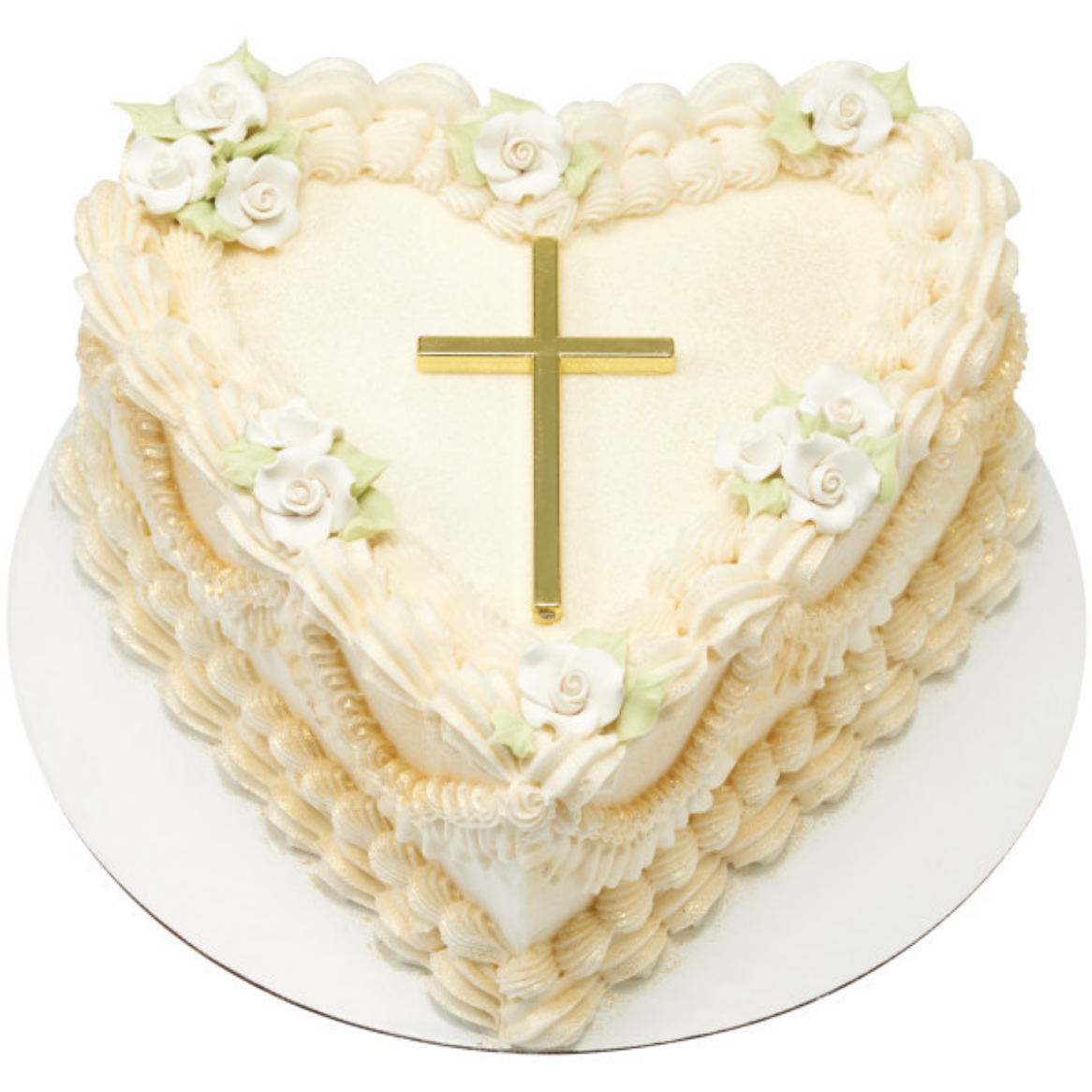 White Sugar Soft Rose 1"