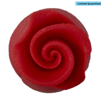 Red Sugar Soft Mini Rose 0.5”