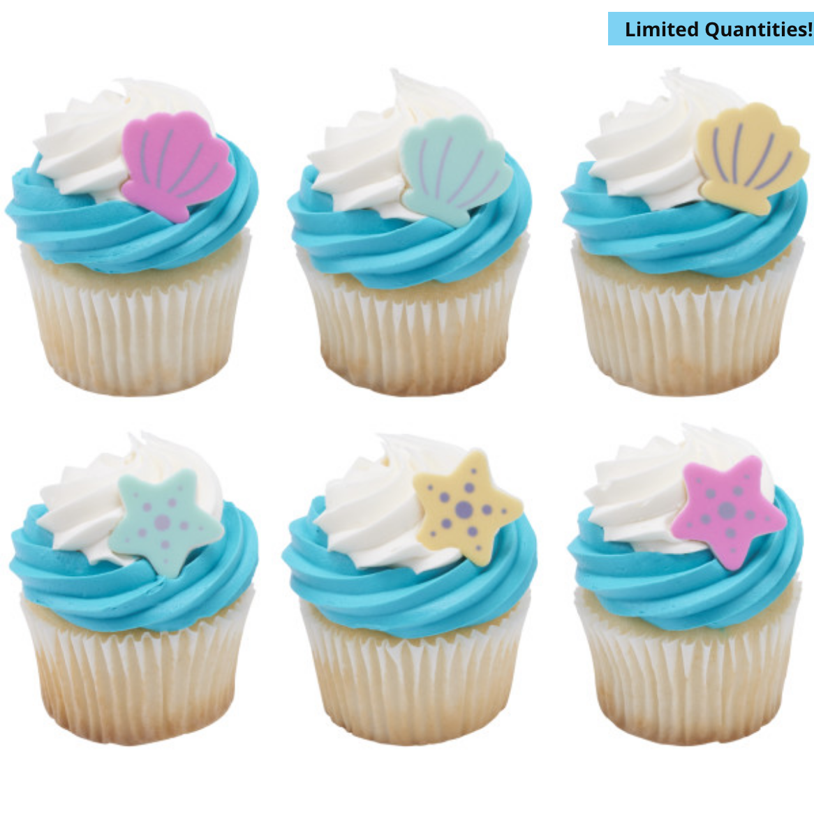 Sea Minis Sweet Décor® Edible Decorations 6pcs