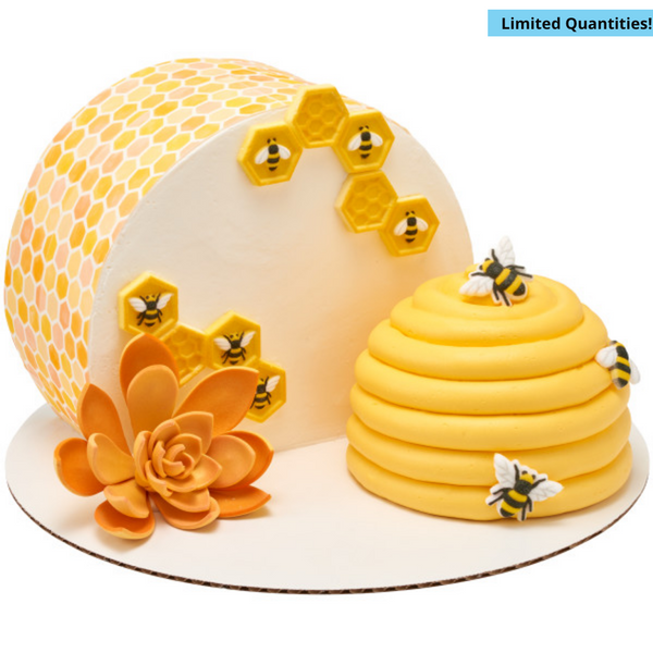 Dec On Bumble Bees with Honey Comb 5 PCS