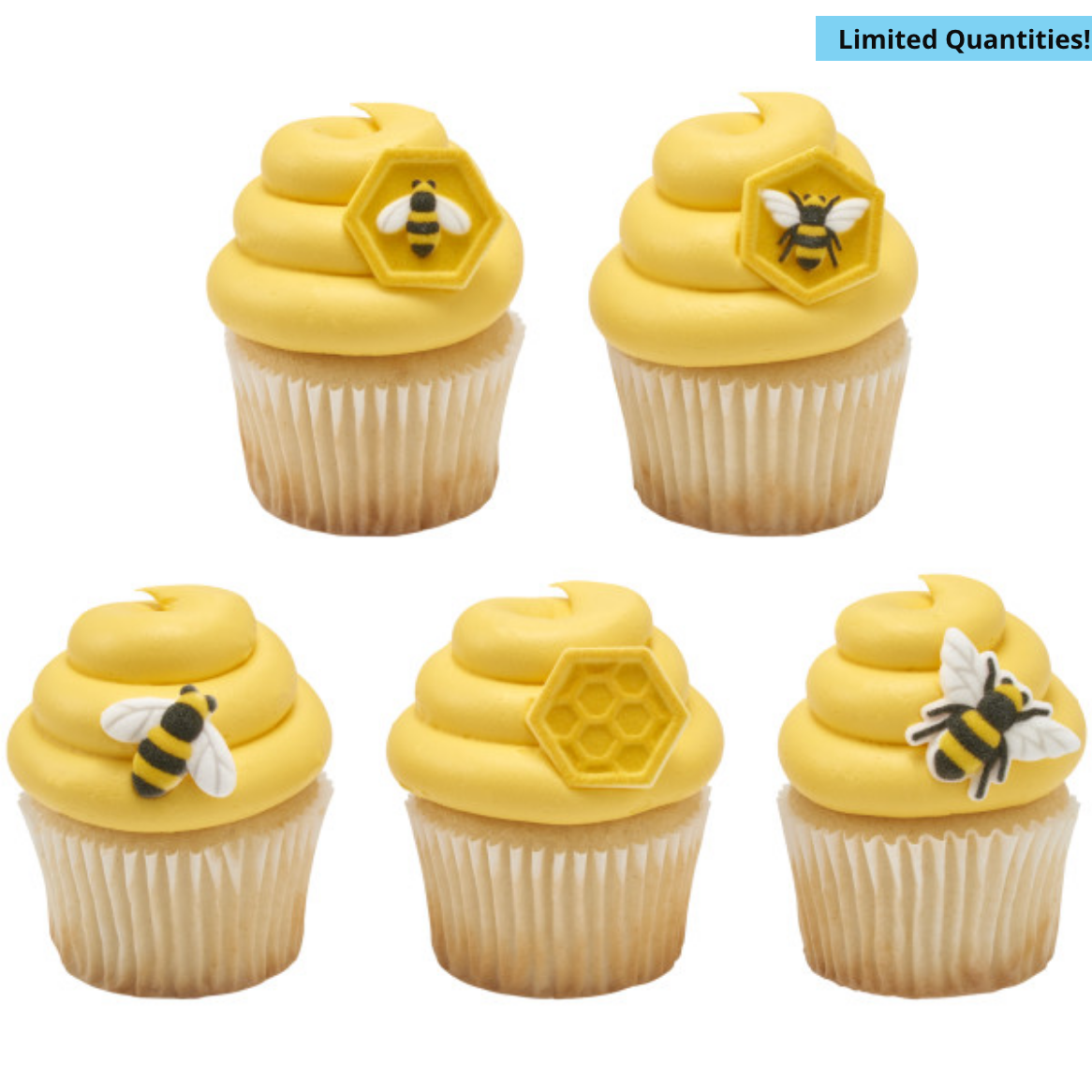 Dec On Bumble Bees with Honey Comb 5 PCS