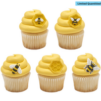 Dec On Bumble Bees with Honey Comb 5 PCS