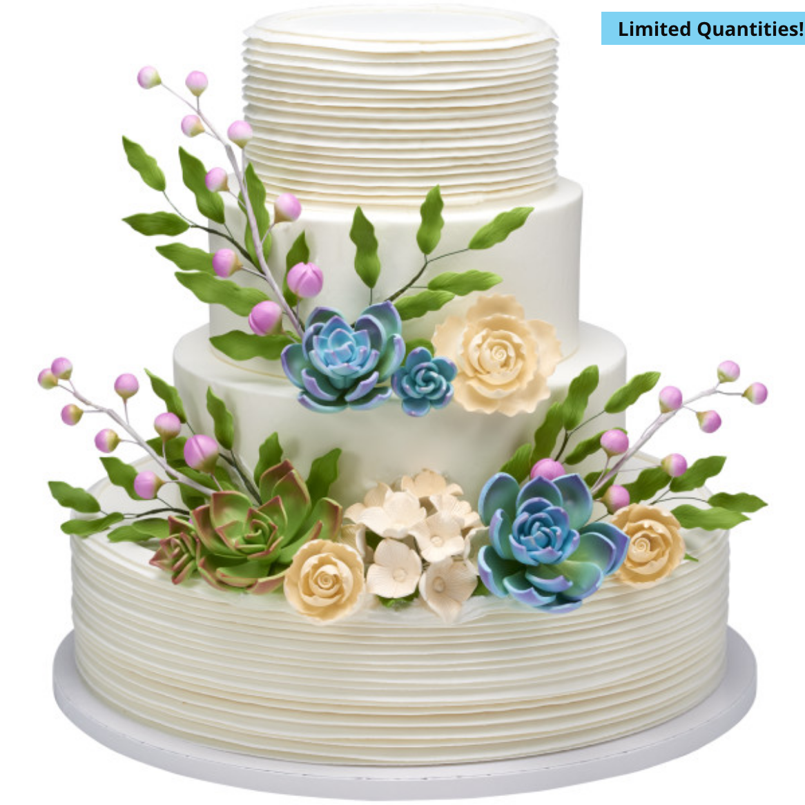 Gum Paste Flowers White Berry Spray