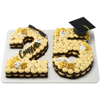 Large Plastic Black Grad Cap Cake Topper