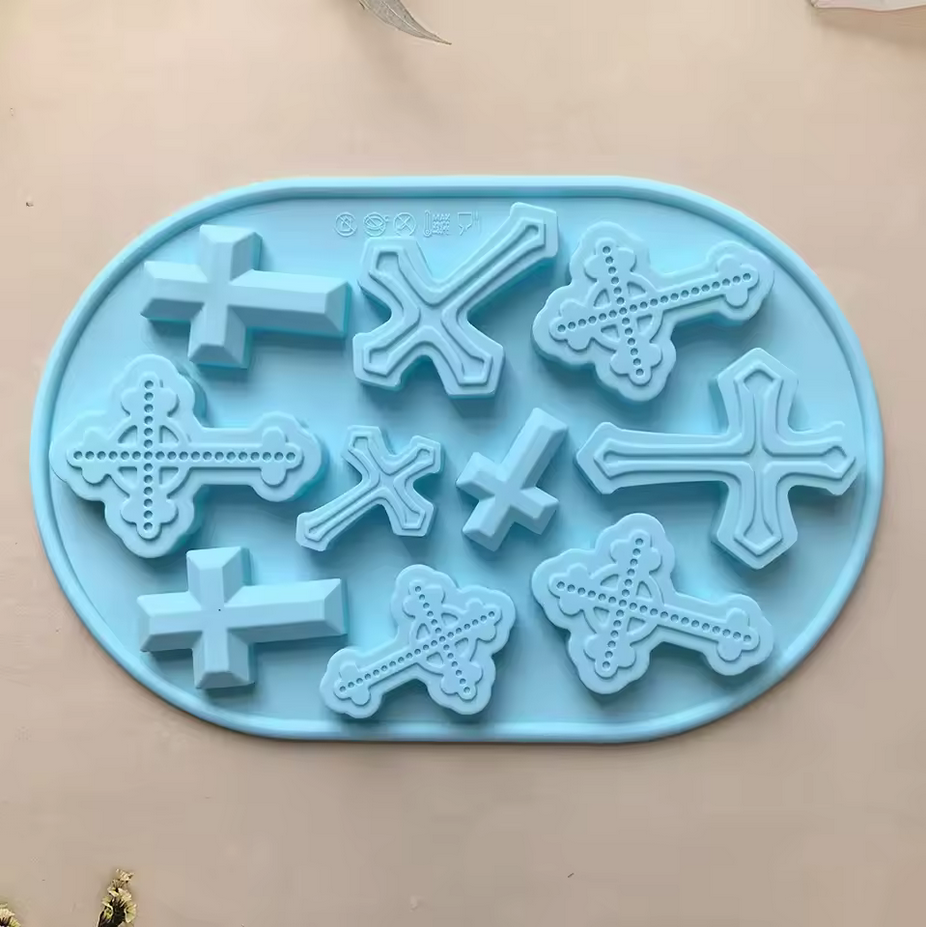Silicone Mold Cross Assortment 10 Cavity