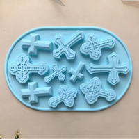 Silicone Mold Cross Assortment 10 Cavity