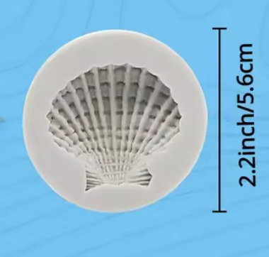 Silicone Mold Sea Shell 1pc
