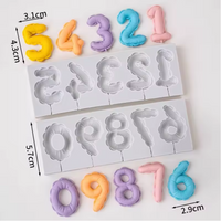 Silicone Mold Balloon Numbers 0-9
