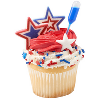 Dec On Patriotic Stars 6 PCS
