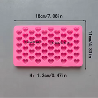 Silicone Mold 3D Mini Heart 55 Cavity