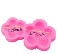 Silicone Mold Cherry Blossom Flower 2pcs