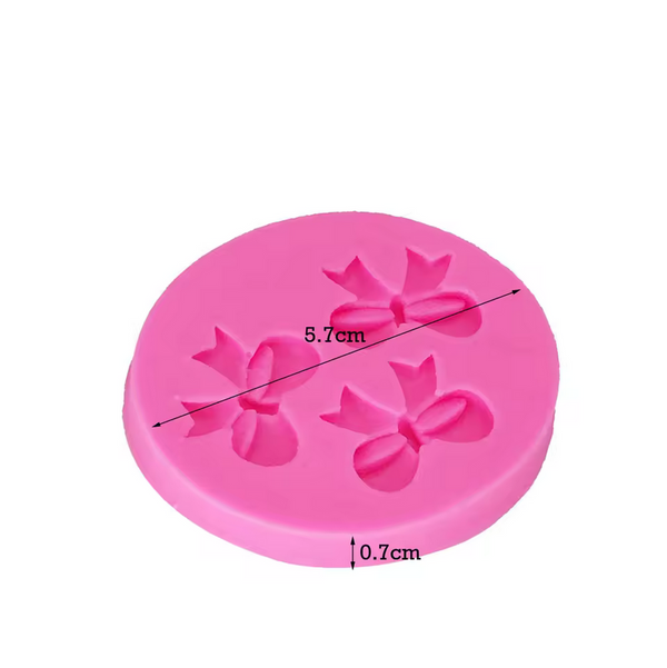 Silicone Mold Mini Bow 3 Cavity