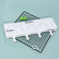 Silicone Cakesicle Mold Dog Paw 4pcs